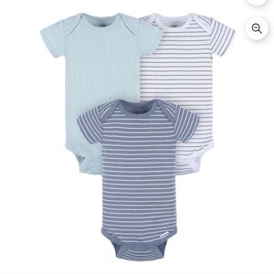 Gerber Baby Neutral Short Sleeve Onesies, 3-Pack, Size 12m